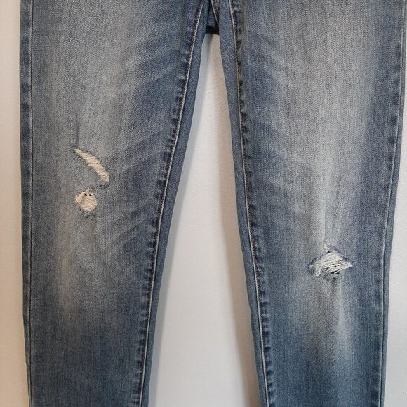 3/$20 Joe Fresh Ultra Slim Distressed Low Rise Jeans Womens Size 00 Blue - Picture 6 of 10
